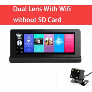 Car DVR Rearview mirror 7 Inch Dual lens FHD Android 5.1 WIFI Bluetooth GPS Navigator ADAS Video Recorder Dash Cam APP Monitor