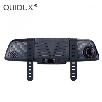 QUIDUX 6.86 Car Camera DVR Mirror Android GPS Navigation Dual Lens Video Recorder Full HD 1080P Rearview Mirror Camera Dash cam