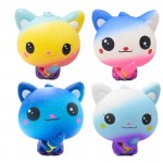 New Galaxy Ice Cream Cat Kitty Squishy Slow Rising simulation Squeeze Decompression Kawaii Unicorn Squish Toy Stress Reliever