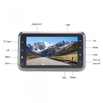 Mini Car DVR 3 Inch Single Lens Dash Cam FHD 1080P Video Car Recorder Auto Camcorder Vehicle  Registrator Night Version DVRS
