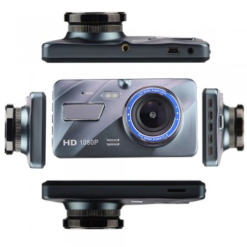 4 HD Screen Single / Dual Lens Car DVR Loop Recorder Motion Detection Night Vision Camera 1080P Rearview Dash Cam Car Recording