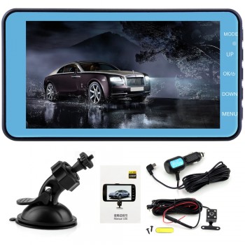 4 HD Screen Single / Dual Lens Car DVR Loop Recorder Motion Detection Night Vision Camera 1080P Rearview Dash Cam Car Recording
