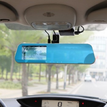4.3 1080P Car Rearview Mirror Car DVR Mirror Full HD Dual Dash Camera Car Video Camera Dual Len Mirror Dashcam video camera