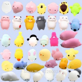30pcs/pack Squishy Squeeze Mochi Cat Koala Antistress Squishes Shark Squishies Animals Set Anti stress Funny Toys for Children