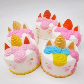 Kawaii Cartoon Cake Squishies Slow Rising Cream Scented Stress Reliever Toys smooshy mushy squishy pack
