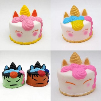 Kawaii Cartoon Cake Squishies Slow Rising Cream Scented Stress Reliever Toys smooshy mushy squishy pack