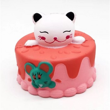 Kawaii Cartoon Cake Squishies Slow Rising Cream Scented Stress Reliever Toys smooshy mushy squishy pack