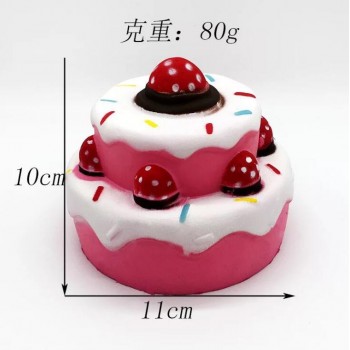 Kawaii Cartoon Cake Squishies Slow Rising Cream Scented Stress Reliever Toys smooshy mushy squishy pack