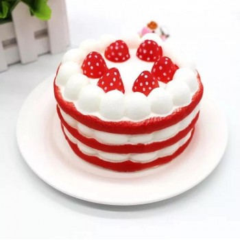 Kawaii Cartoon Cake Squishies Slow Rising Cream Scented Stress Reliever Toys smooshy mushy squishy pack