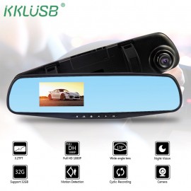 3.2 Inch Car Dvr Camera Full HD 1080P Auto Rearview Mirror Digital Video Recorder Dual Lens Registratory Camcorder DVR Dash Cam