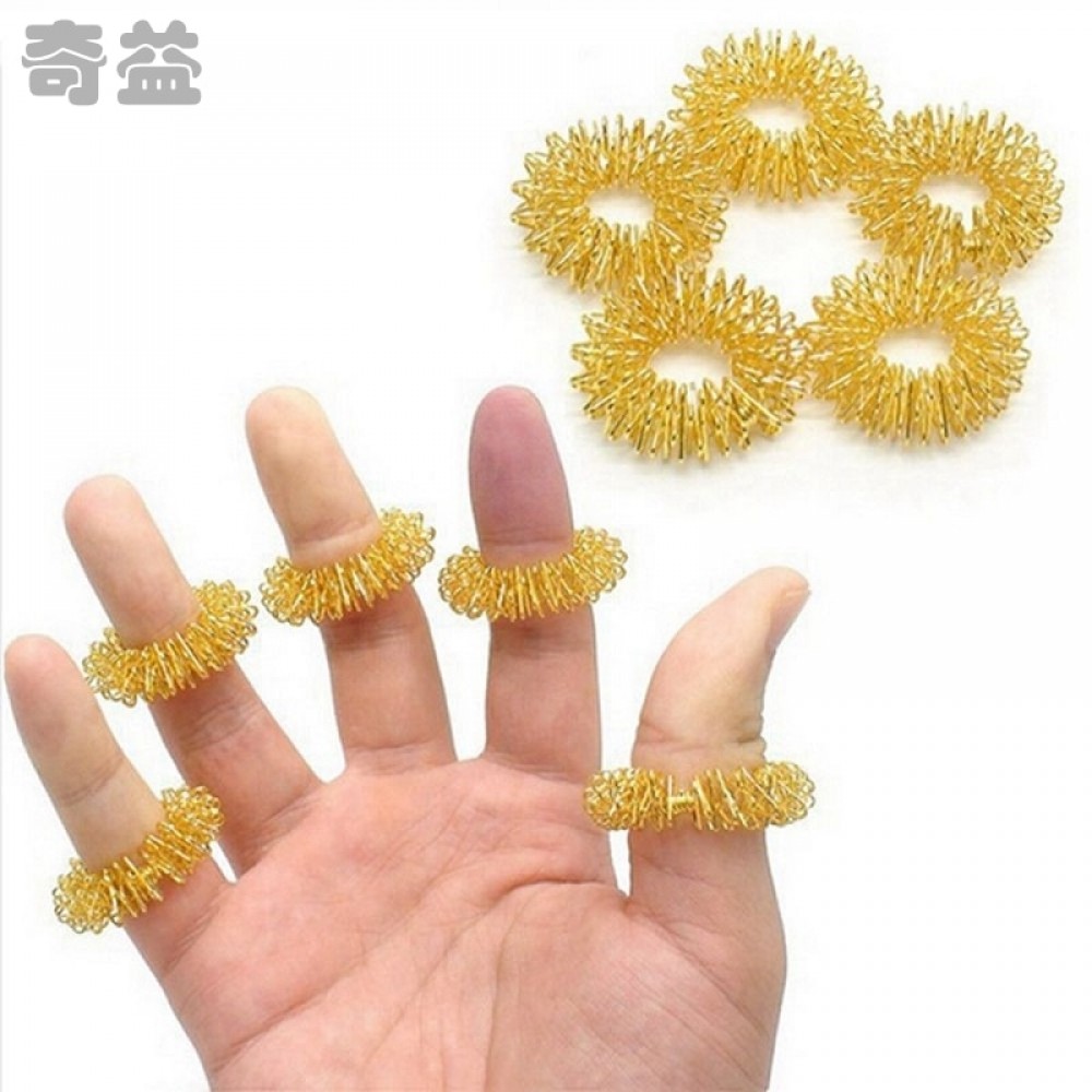 10 Pcs Finger Massage Beauty Tool Health Care Circulation Rings Acupressure Su-Jok Sujok Pain Therapy ZXY9186