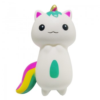 New Cute Unicorn Cat Squishy Kitty Doll Slow Rising Soft Squeeze Toy PU Bread Cake Scented Anti Stress Toy Fun for Kid Xmas Gift