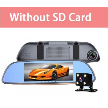 QUIDUX Rearview Mirror 7.0  Touch Screen Car DVR Dual lens Full HD 1080P Video 170 Degree Dash Cam Camera Parking monitoring