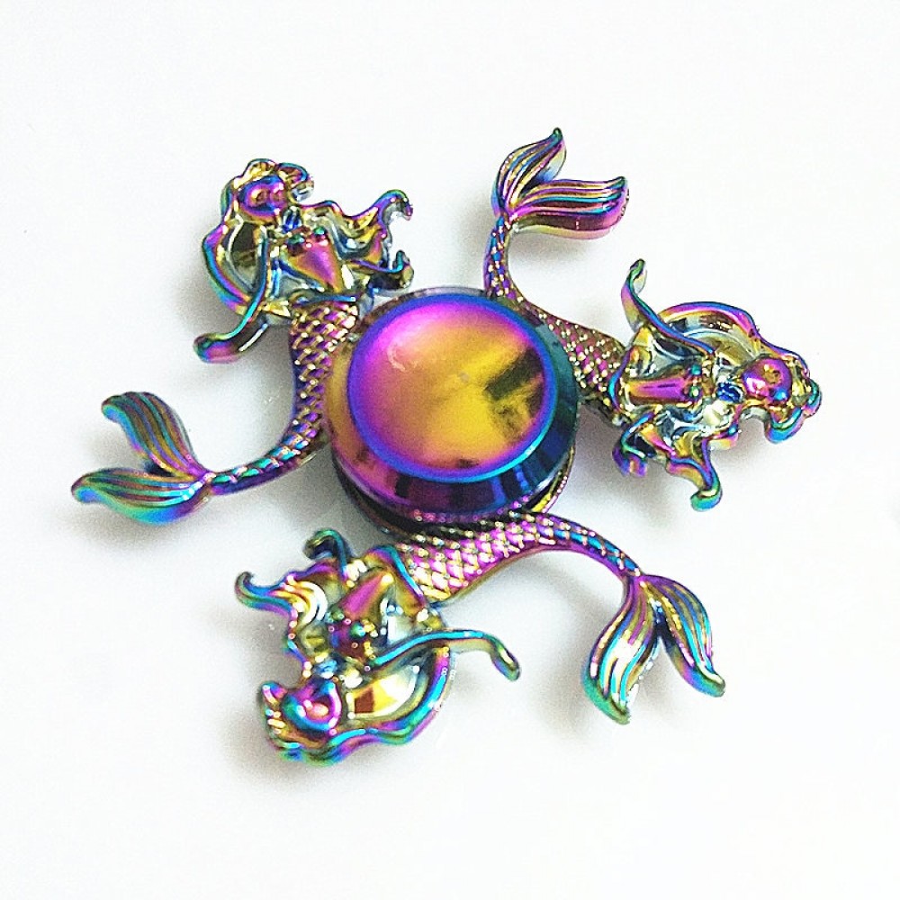 043 high quality Fidget Spinner Metal Rainbow Dragon Hand Finger Spinners Autism ADHD Focus Anxiety Relief Stress