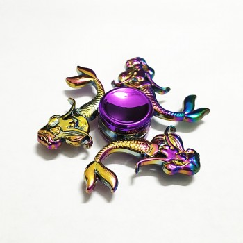 043 high quality Fidget Spinner Metal Rainbow Dragon Hand Finger Spinners Autism ADHD Focus Anxiety Relief Stress
