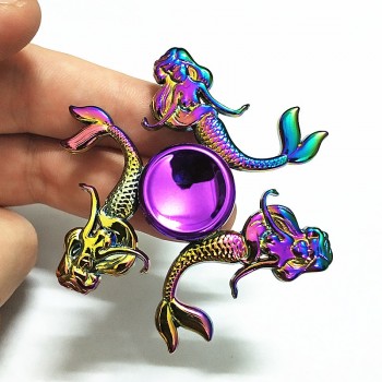 043 high quality Fidget Spinner Metal Rainbow Dragon Hand Finger Spinners Autism ADHD Focus Anxiety Relief Stress