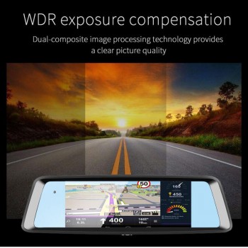 Car Rearview Mirror 7Touch Screen 4G Android 5.1 DVR FHD 1080P Built in 2 Dual Lens WiFi Video Camera GPS Registrator Recorder