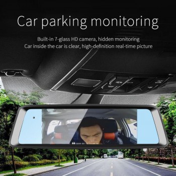 Car Rearview Mirror 7Touch Screen 4G Android 5.1 DVR FHD 1080P Built in 2 Dual Lens WiFi Video Camera GPS Registrator Recorder