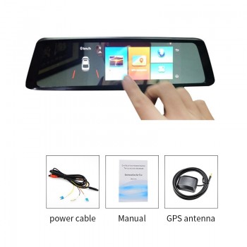 Car Rearview Mirror 7Touch Screen 4G Android 5.1 DVR FHD 1080P Built in 2 Dual Lens WiFi Video Camera GPS Registrator Recorder