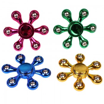 Galvanized Steel Ball Fidget Hand Spinners Top Spinner of Autism and ADHD Fidget Spinner Anti Stress Kids Toys Long Spin Times E