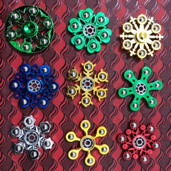 Galvanized Steel Ball Fidget Hand Spinners Top Spinner of Autism and ADHD Fidget Spinner Anti Stress Kids Toys Long Spin Times E