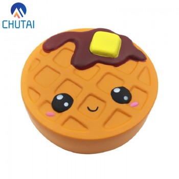 Jumbo Expression Chocolate Cake Squishy Cream Scented Slow Rising Stress Relief Toy PU Simulation Squeeze Toys 11.5*4CM