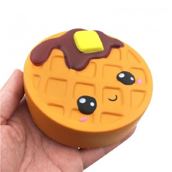 Jumbo Expression Chocolate Cake Squishy Cream Scented Slow Rising Stress Relief Toy PU Simulation Squeeze Toys 11.5*4CM