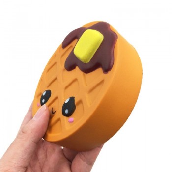 Jumbo Expression Chocolate Cake Squishy Cream Scented Slow Rising Stress Relief Toy PU Simulation Squeeze Toys 11.5*4CM