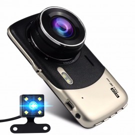 Mini Car DVR Dual Lens Video Full HD 1080P 4inch Recorder Parking Car Camera WDR Dash Cam Night Vision Auto mini camera DVR