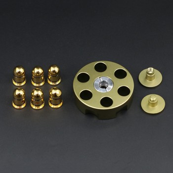 Mylitdear Unique Brass Gun Revolver Bullet Fidget Spinner Copper Hand Spinners Metal Stress Figet Spiner Lasting Finger Spinner