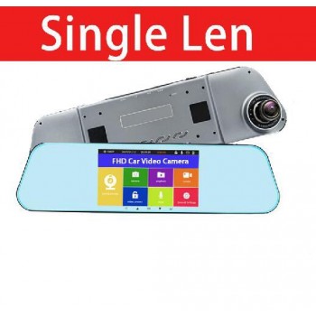 QUIDUX Car Rearview Mirror DVR 5 Touch Dual Lens Full HD 1080P  ADAS Night Vision vehicle Video Camera Recorder Parking Monitor