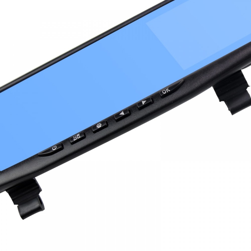 Full HD 1080P Auto 4.3 Inch Rearview Dual Lens Registratory Camcorder Car Dvr Camera Mirror Digital Video Recorder