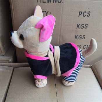 1pcs Der Chi Chi Love Electronic Dog Pet Singing Walking Musical Plush Pet Robot Dog Toys Interactive Toys For Kids Baby