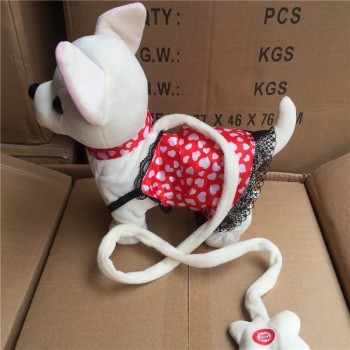 1pcs Der Chi Chi Love Electronic Dog Pet Singing Walking Musical Plush Pet Robot Dog Toys Interactive Toys For Kids Baby