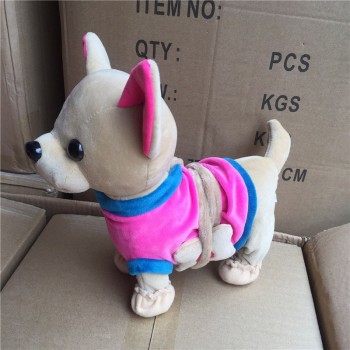 1pcs Der Chi Chi Love Electronic Dog Pet Singing Walking Musical Plush Pet Robot Dog Toys Interactive Toys For Kids Baby