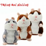 Talking Hamster Sound Toys Electric Toys Plush Stuffed Animals Cheeky Hamster Toy Speak Hamster Early Education Toy for Kid Gift