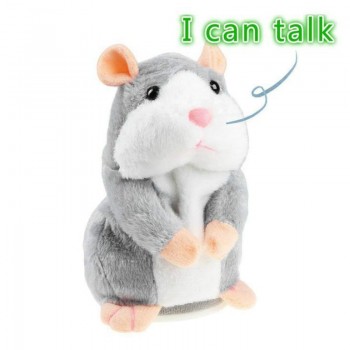 Talking Hamster Sound Toys Electric Toys Plush Stuffed Animals Cheeky Hamster Toy Speak Hamster Early Education Toy for Kid Gift