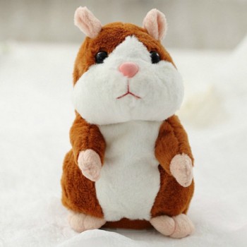 Talking Hamster Sound Toys Electric Toys Plush Stuffed Animals Cheeky Hamster Toy Speak Hamster Early Education Toy for Kid Gift