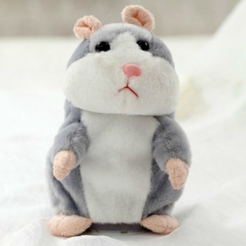 Talking Hamster Sound Toys Electric Toys Plush Stuffed Animals Cheeky Hamster Toy Speak Hamster Early Education Toy for Kid Gift