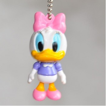 Disney Mickey Mouse Cartoon doll Pendant Joint Movable Car KeyChain children bag pendant Minnie doll model girl boy toy gift