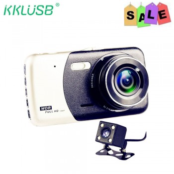Full HD 1080P 4inch Mini Car DVR Dual Lens Video  Recorder Parking Car Camera WDR Dash Cam Night Vision Auto mini camera DVR