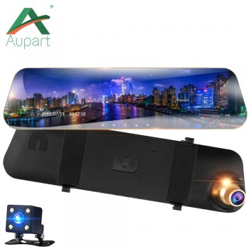 Car DVR double Lens Video 4.3 1080P Recorder Parking Car Camera Dash Cam Full HD 1080P Auto Black DVR camera Led Display