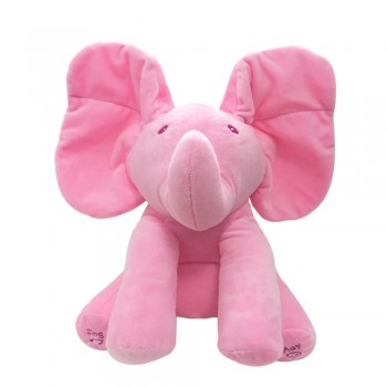 1pc 30cm Singing Elephant bear Electronic music Plush Toy Game Doll Educational soft stuffed anti-stress Child cute kawaii gift