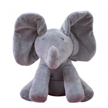 1pc 30cm Singing Elephant bear Electronic music Plush Toy Game Doll Educational soft stuffed anti-stress Child cute kawaii gift