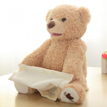 1pc 30cm Singing Elephant bear Electronic music Plush Toy Game Doll Educational soft stuffed anti-stress Child cute kawaii gift