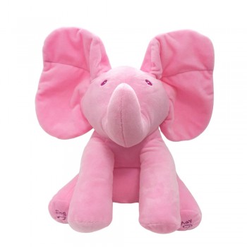 1pc 30cm Singing Elephant bear Electronic music Plush Toy Game Doll Educational soft stuffed anti-stress Child cute kawaii gift