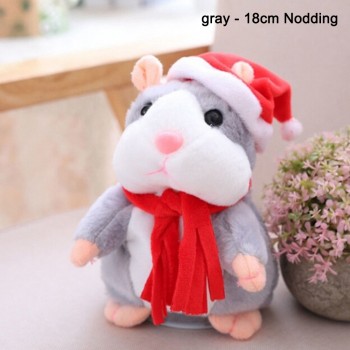 Cheeky Hamster Electric Talking Walking Pet Christmas Toy Speak Record Hamster Gift S7JN