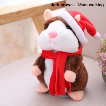 Cheeky Hamster Electric Talking Walking Pet Christmas Toy Speak Record Hamster Gift S7JN
