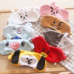 Skin Soft Touch Cartoon Eye Mask Toy BT21 BTS Travel Lunch Break Sleep Shading Breathable Natural Sleep Mask Figures Gift Kids