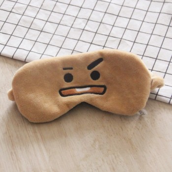 Skin Soft Touch Cartoon Eye Mask Toy BT21 BTS Travel Lunch Break Sleep Shading Breathable Natural Sleep Mask Figures Gift Kids